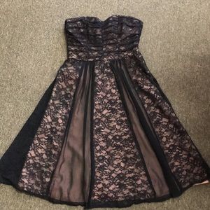 Nanette Lepore Black Lace Cocktail Dress